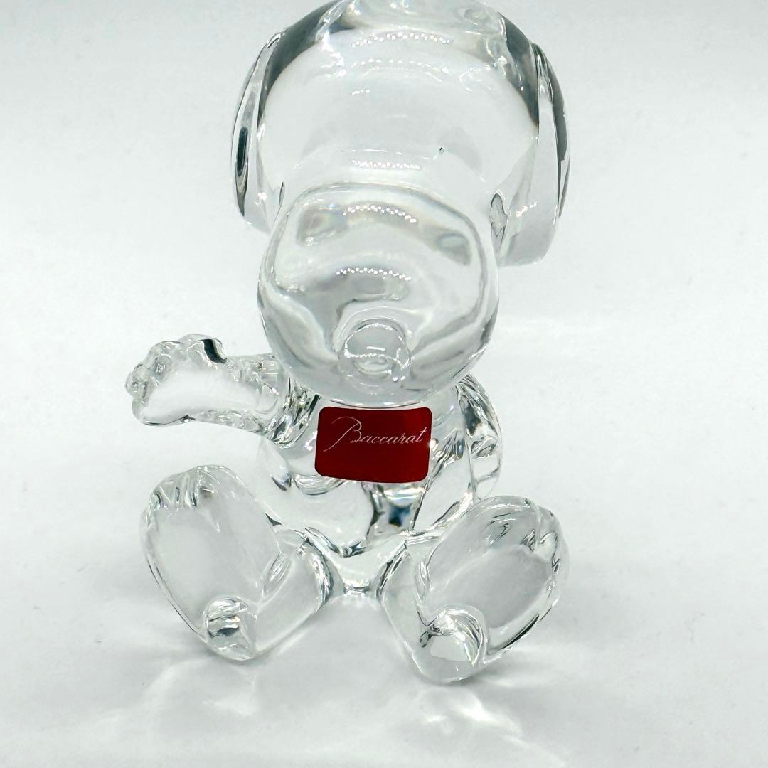 ほぼ未使用　バカラ　ウェルカム 座るスヌーピー オブジェ クリスタルガラス
