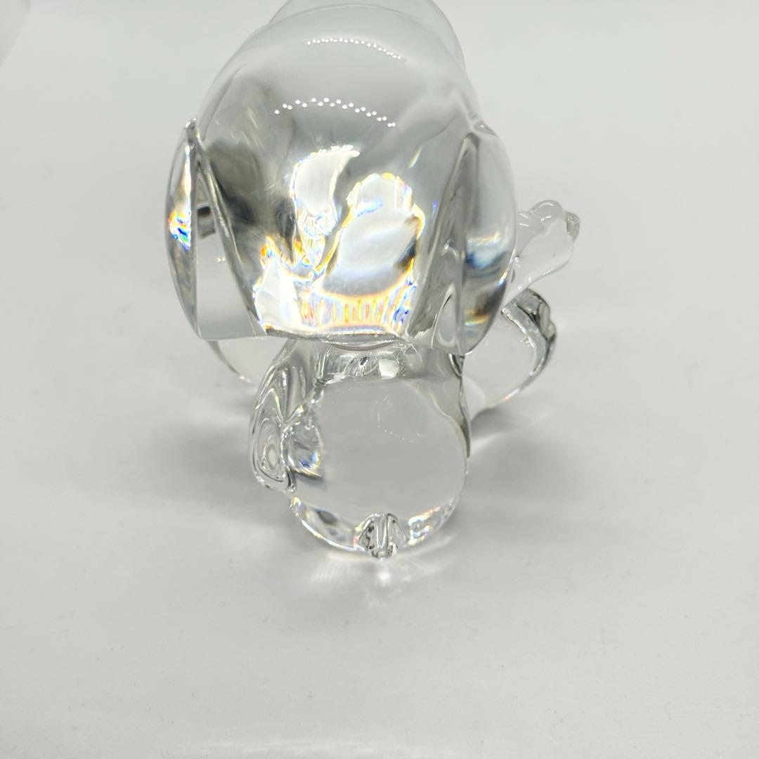 ほぼ未使用　バカラ　ウェルカム 座るスヌーピー オブジェ クリスタルガラス