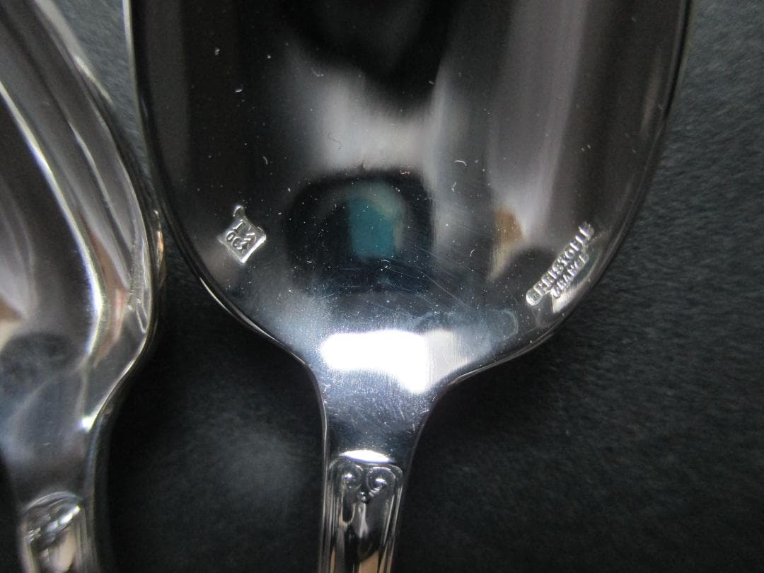 極美品☆仏蘭西高級銀器☆クリストフルシルバー デミタススプーン5本　マルメゾン