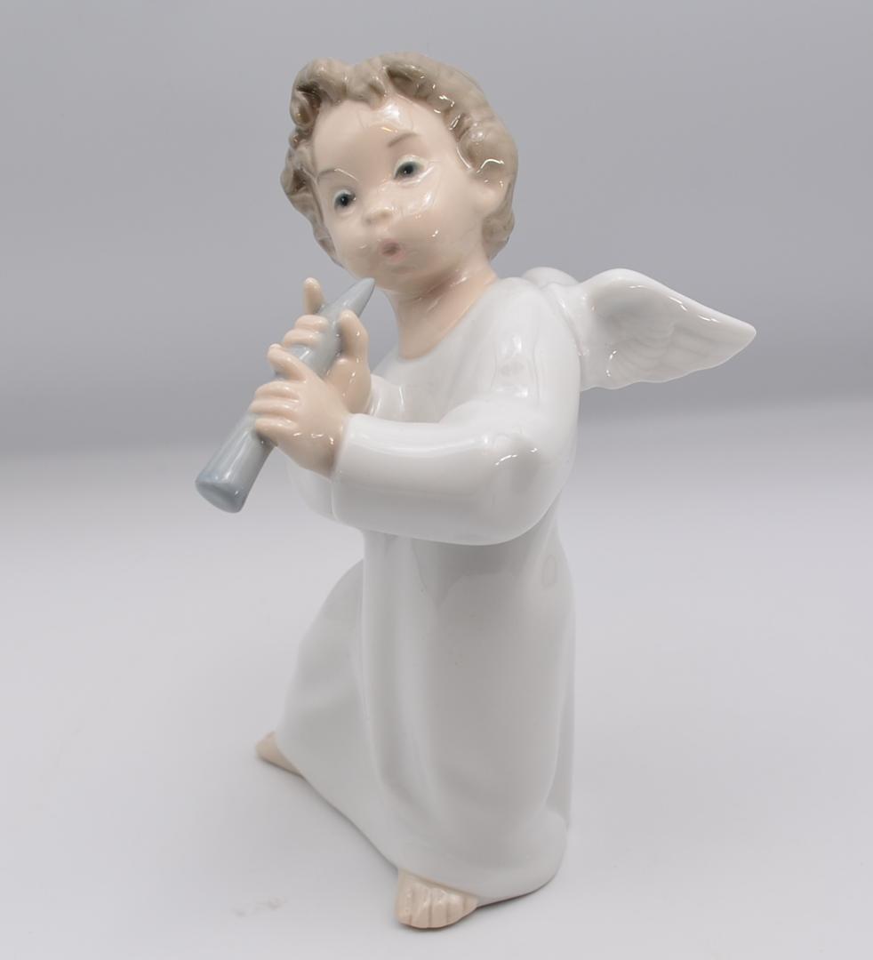 フルートを吹く天使 ＃4540 ☆リヤドロ スペイン 光沢仕上げ 箱付き