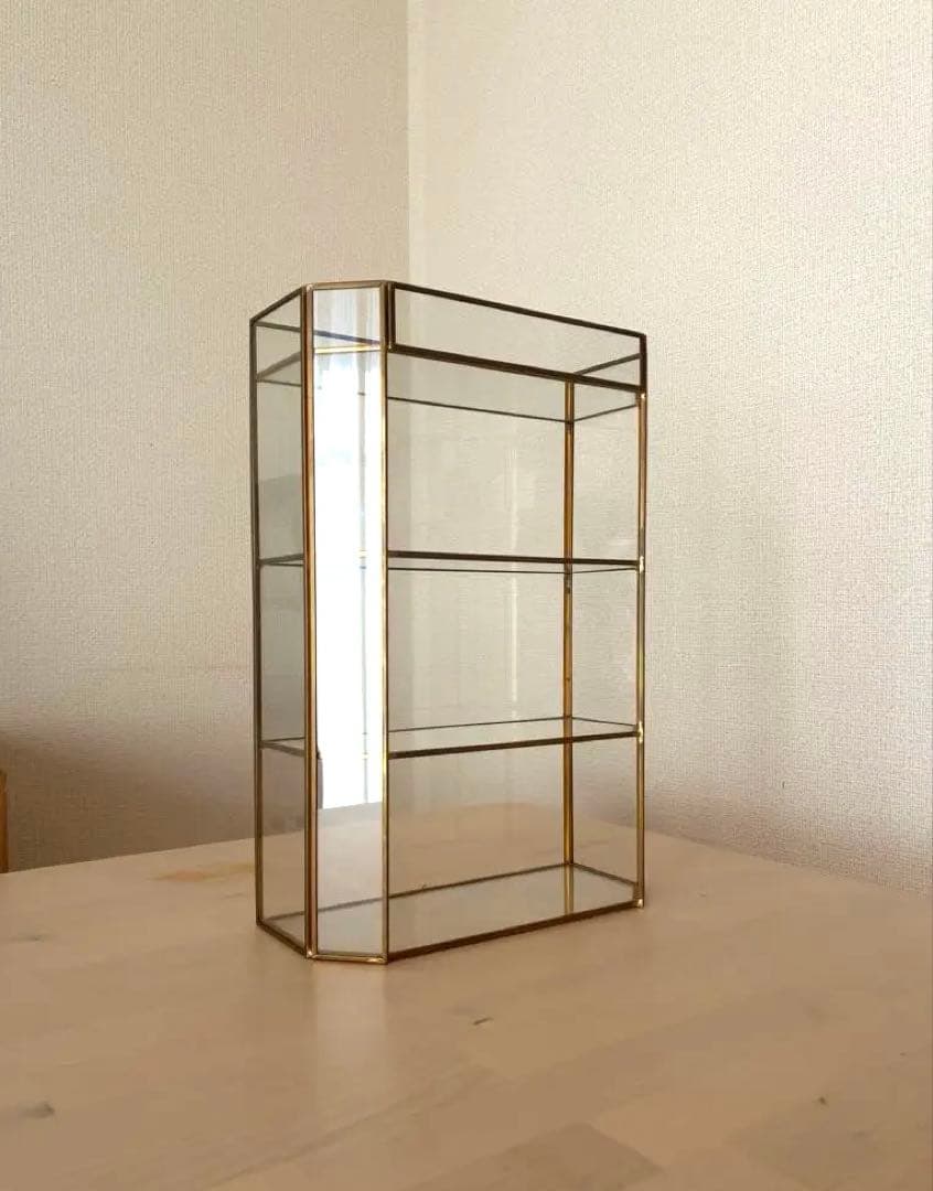 ガラス4段ラック ゴールド Salut! サリュ - メルカリ