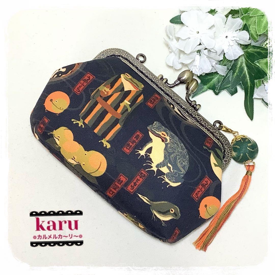 カエル妖怪　❁備後絣❁ ハンドメイド