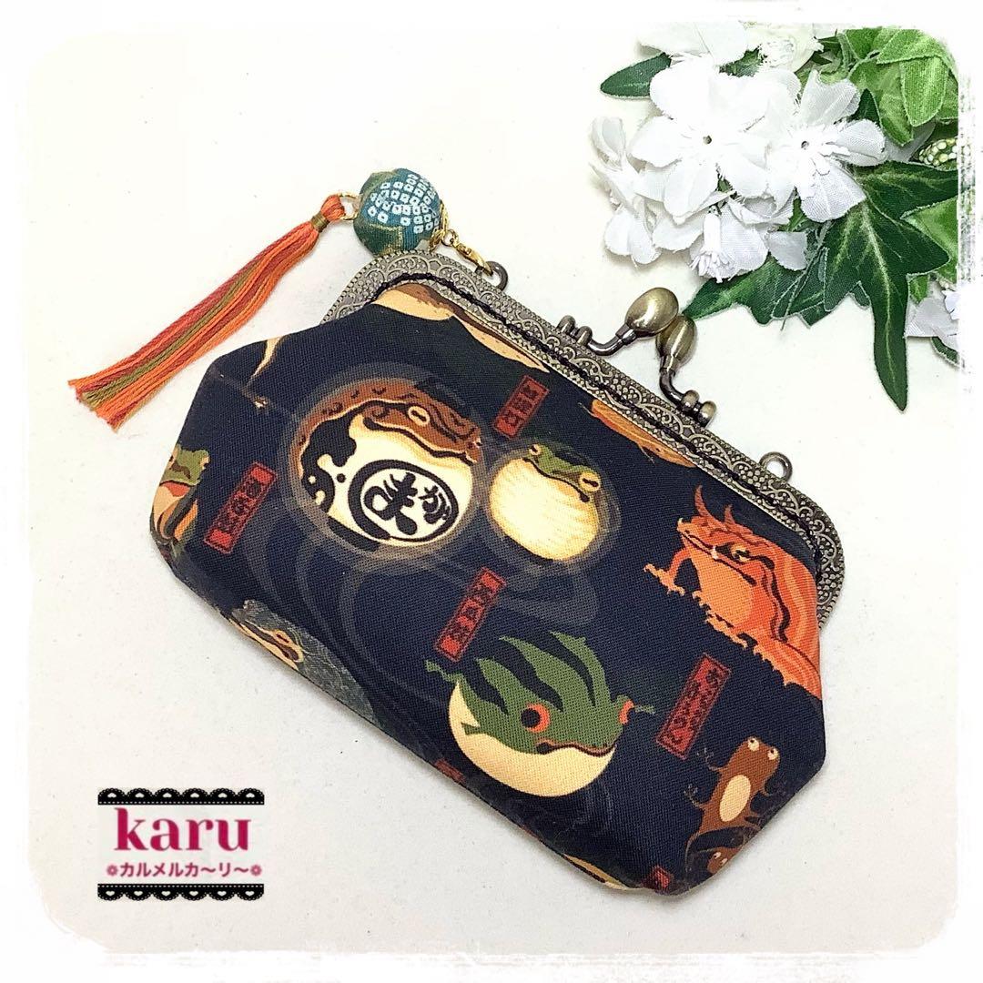 カエル妖怪　❁備後絣❁ ハンドメイド