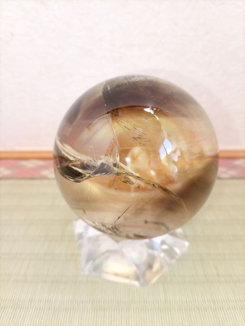 水晶丸玉　球体 置物　クリスタル　天然石 　パワーストーン