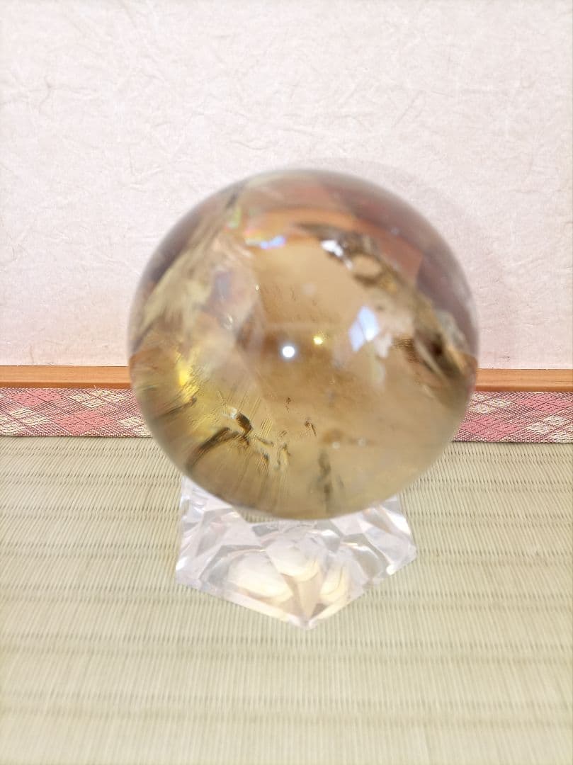 水晶丸玉　球体 置物　クリスタル　天然石 　パワーストーン