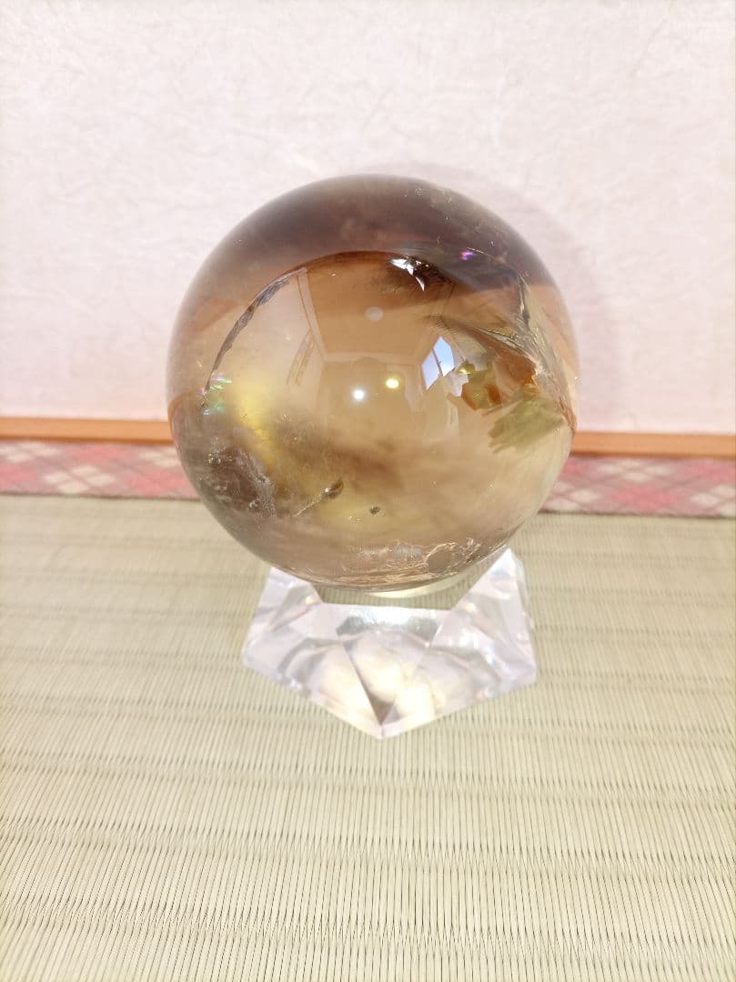 水晶丸玉　球体 置物　クリスタル　天然石 　パワーストーン