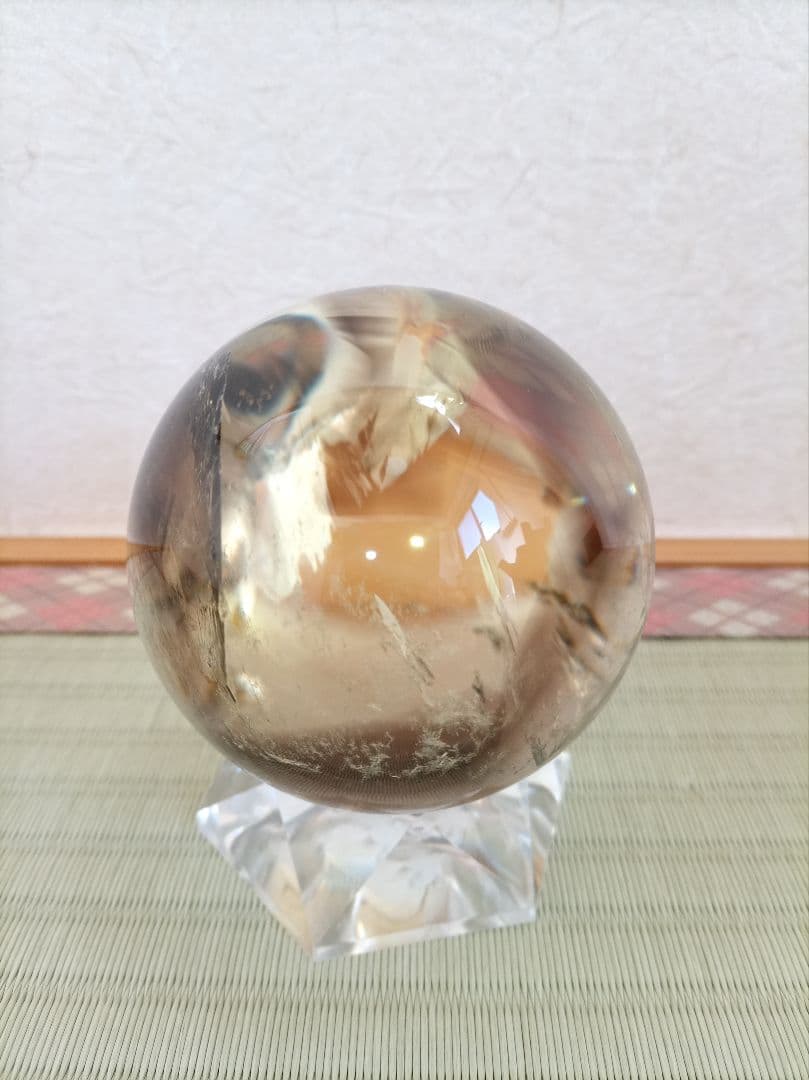 水晶丸玉　球体 置物　クリスタル　天然石 　パワーストーン