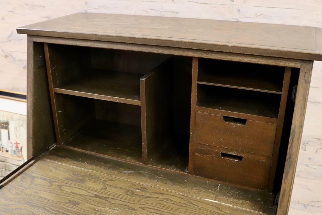 GMGH456○神戸家具 神戸洋家具 伊藤家具 ライティングビューロー デスク