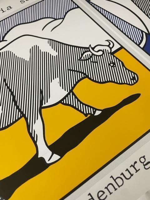 額装済・希少アート】ロイリキテンスタイン Cow Going Abstract - メルカリ