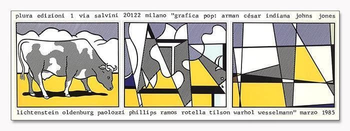 額装済・希少アート】ロイリキテンスタイン Cow Going Abstract - メルカリ