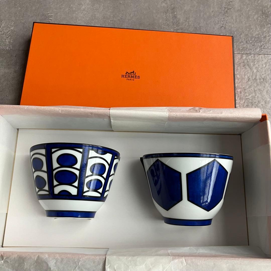 ☆廃盤品☆エルメス HERMES ブルーダイユール ラージボール 2個セット