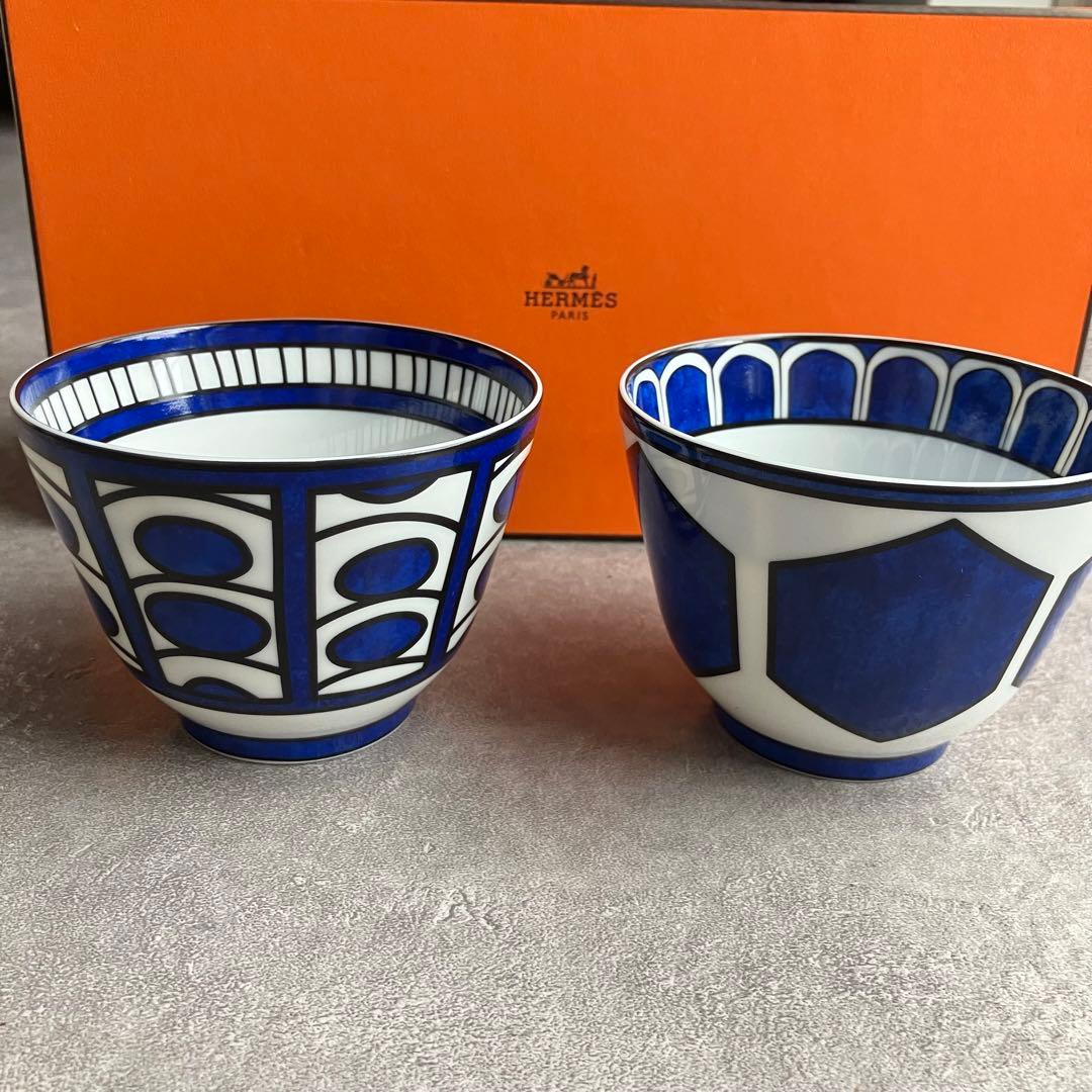 ☆廃盤品☆エルメス HERMES ブルーダイユール ラージボール 2個セット