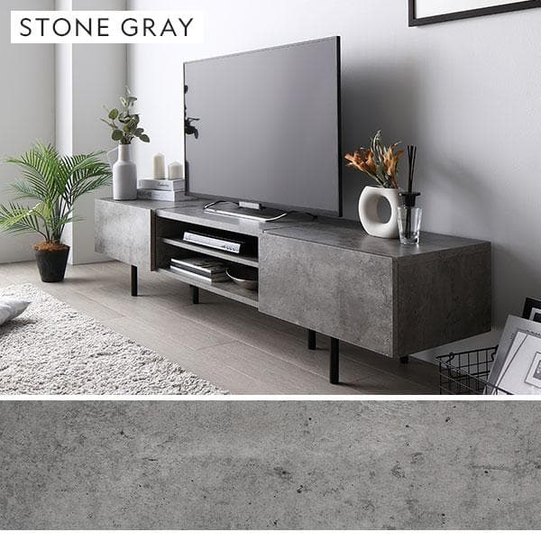 テレビ台　テレビボード　ストーングレー　180cm