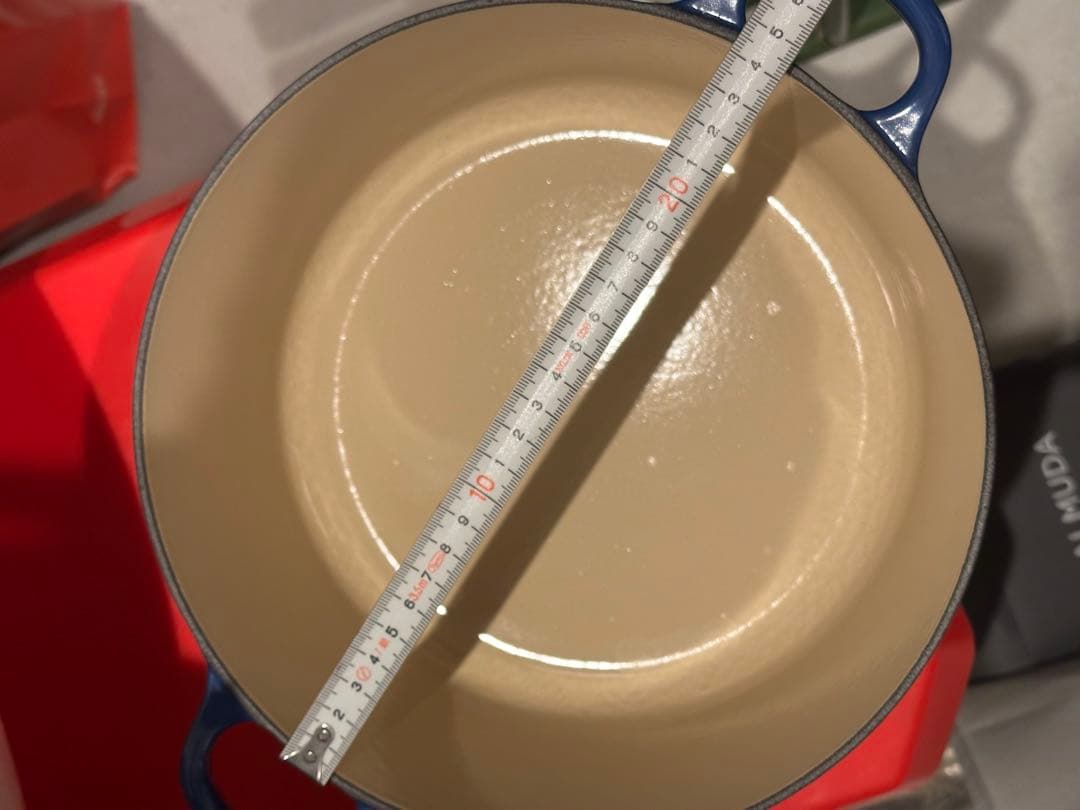 鋳鉄製 両手鍋 ネイビーブルー ルクルーゼ