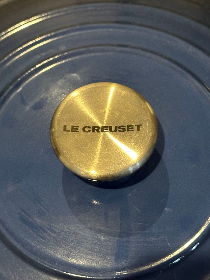 鋳鉄製 両手鍋 ネイビーブルー ルクルーゼ