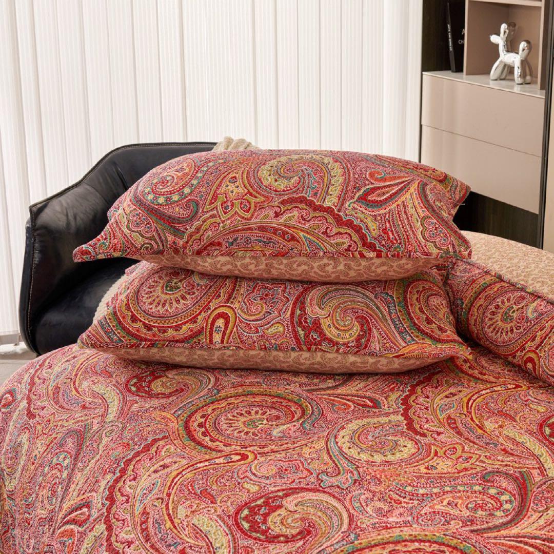 キルトベッドカバー3点セット綿マルチカバー キルティング PSLH02