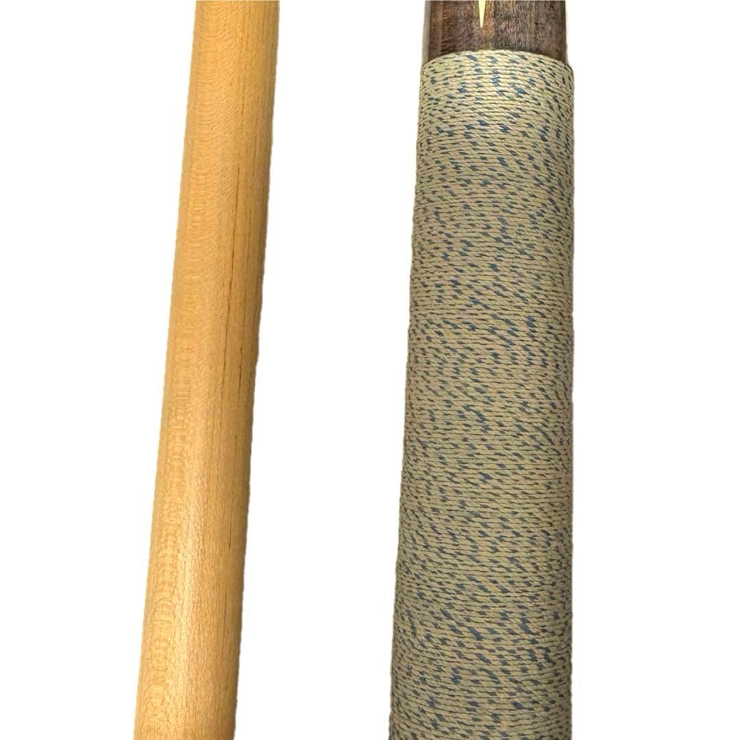 美品 J&J ビリヤード プレイキュー5剣 青系象嵌デザイン バット