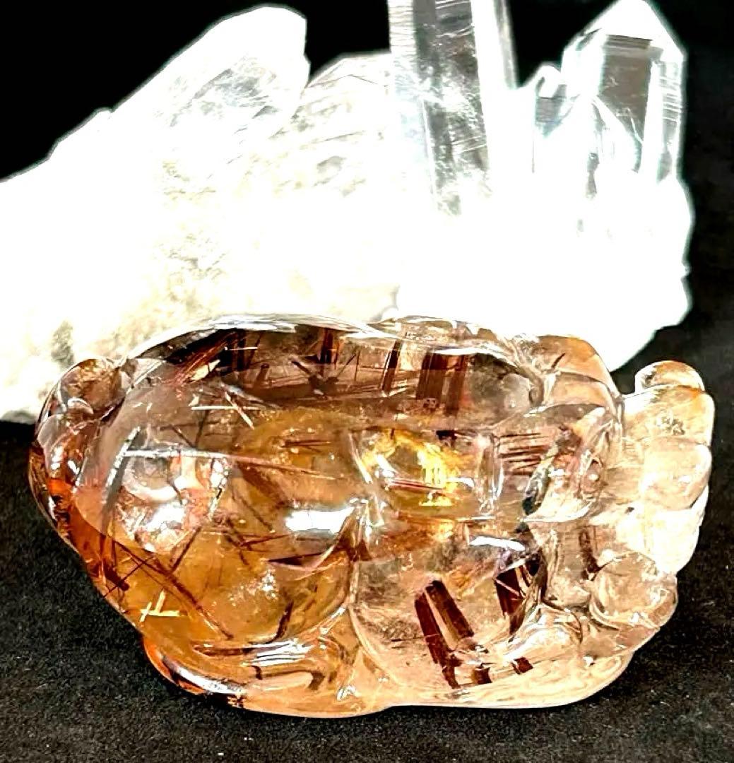 ブラウンルチル　貔貅　ヒキュウ　開運　偏財運　置物