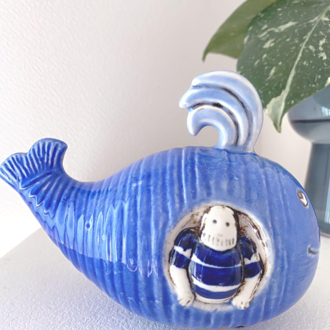 【新品　未使用】Lisa Larson リサラーソン　青い海のヨナ