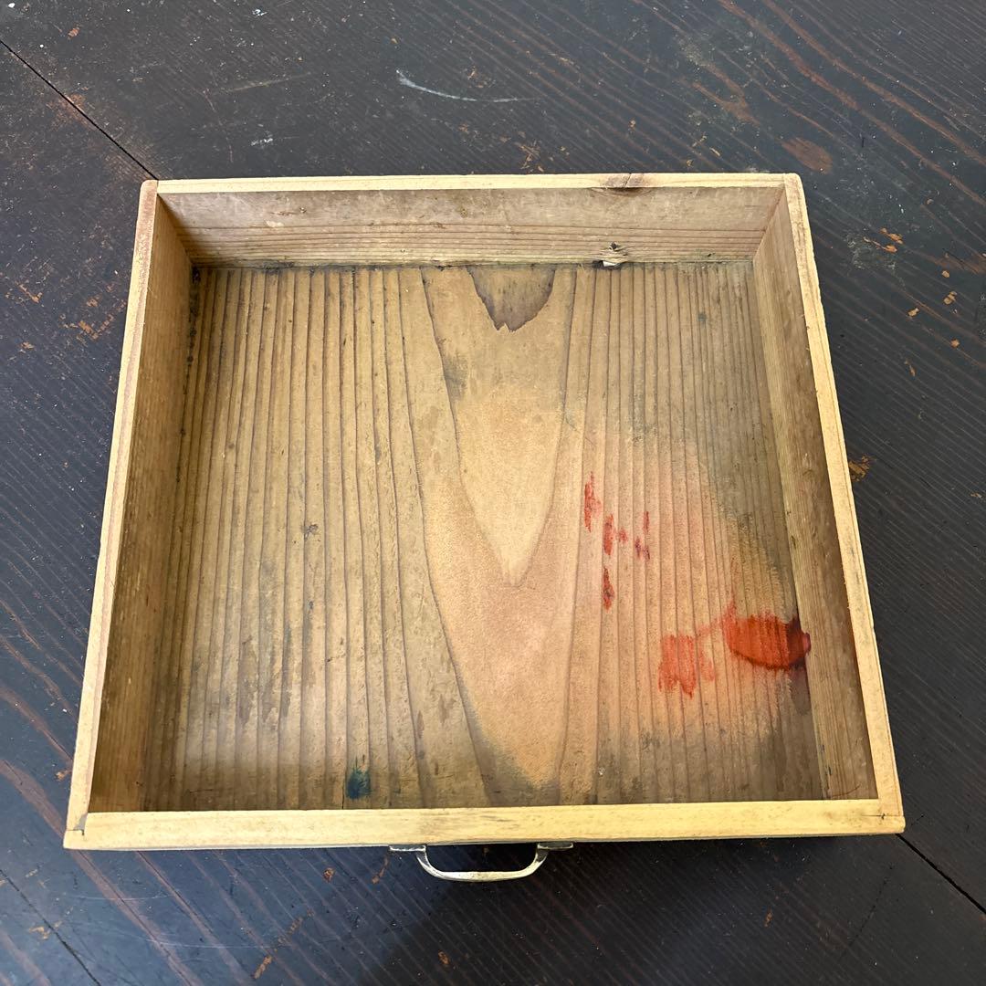 レトロ　木製5段引き出し収納 無垢材／アンティーク　古道具