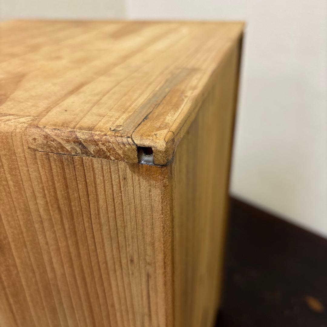 レトロ　木製5段引き出し収納 無垢材／アンティーク　古道具