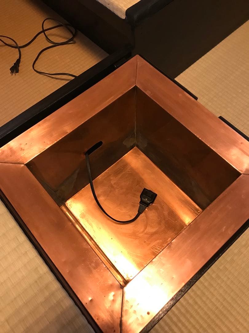 楽々茶棚　収納付き道具畳の台と炉壇ボックス、建水台と貴人畳の角の台の4点セット