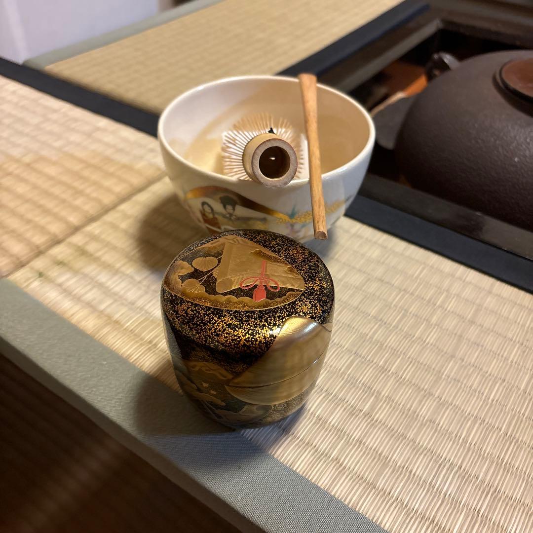 楽々茶棚　収納付き道具畳の台と炉壇ボックス、建水台と貴人畳の角の台の4点セット