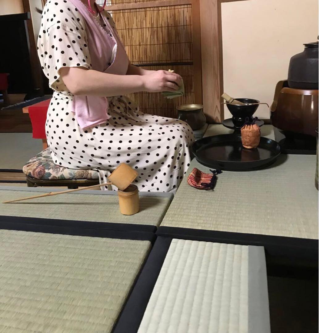 楽々茶棚　収納付き道具畳の台と炉壇ボックス、建水台と貴人畳の角の台の4点セット