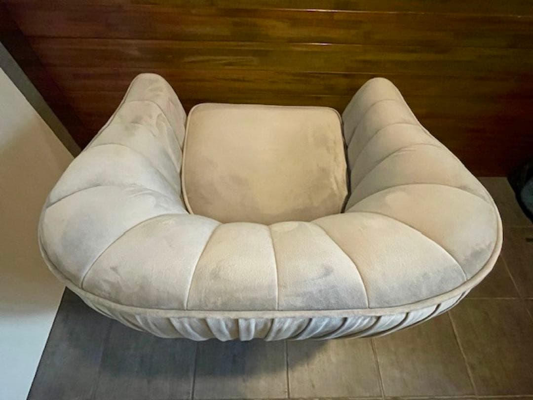 超美品■Altrobene 1P/1人掛け シングルソファー ベルベットチェア