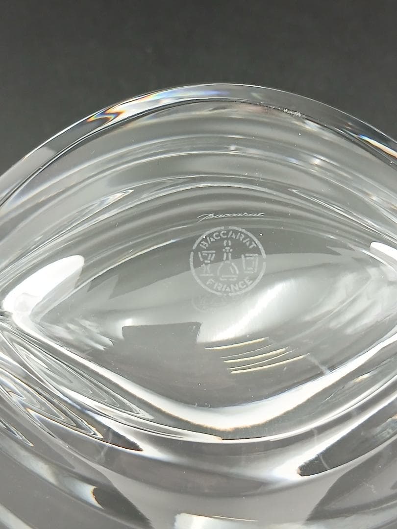 バカラ ウェーブボウル クリスタル