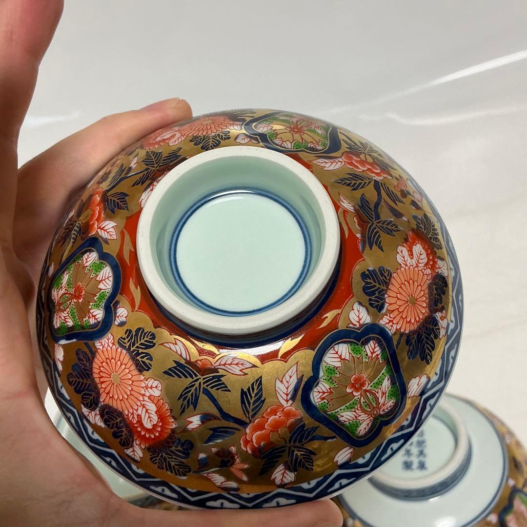 其泉窯　昭和年製　極錦金彩古伊万里　蓋付き丼ぶり　蓋物　賞美堂　日肥 セット