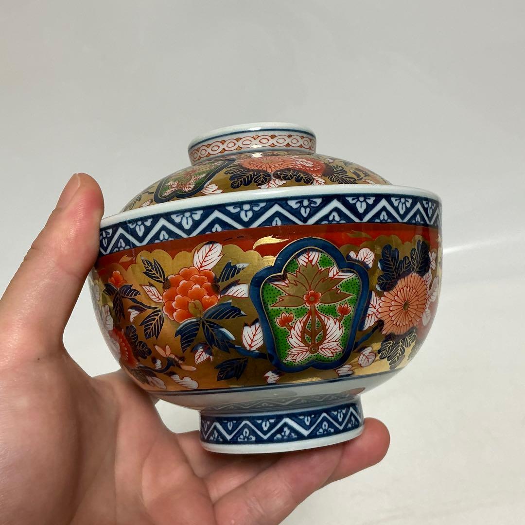 其泉窯　昭和年製　極錦金彩古伊万里　蓋付き丼ぶり　蓋物　賞美堂　日肥 セット