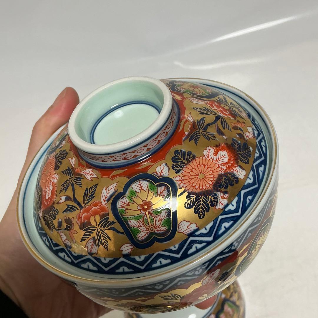 其泉窯　昭和年製　極錦金彩古伊万里　蓋付き丼ぶり　蓋物　賞美堂　日肥 セット