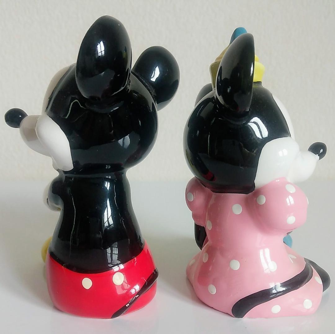 お座りミッキー&ミニー 陶器人形 東京ディズニーランド (セット売り