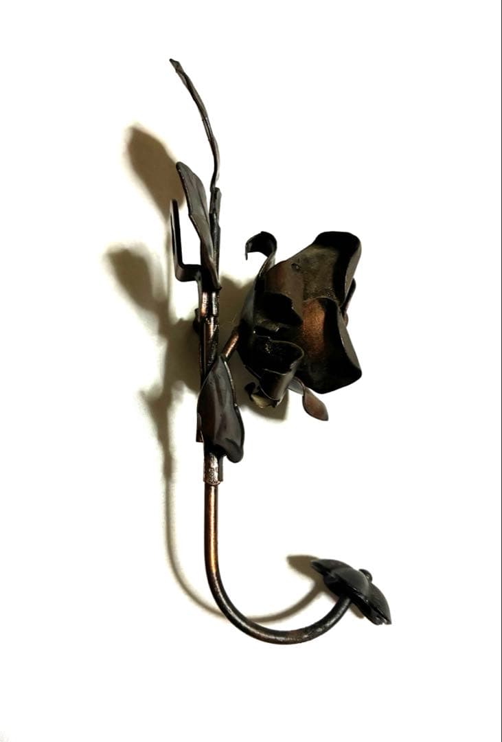 アイアンフック ウォールフック 薔薇 バラ リーフ アンティーク