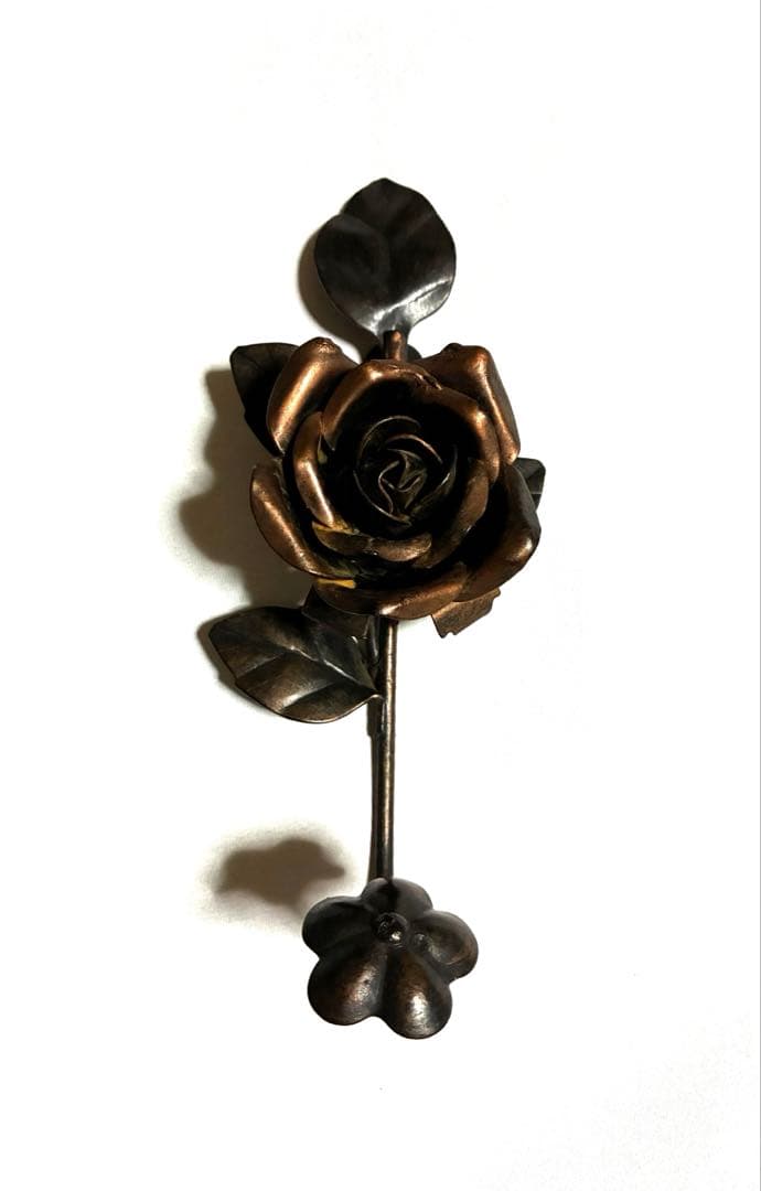 アイアンフック ウォールフック 薔薇 バラ リーフ アンティーク