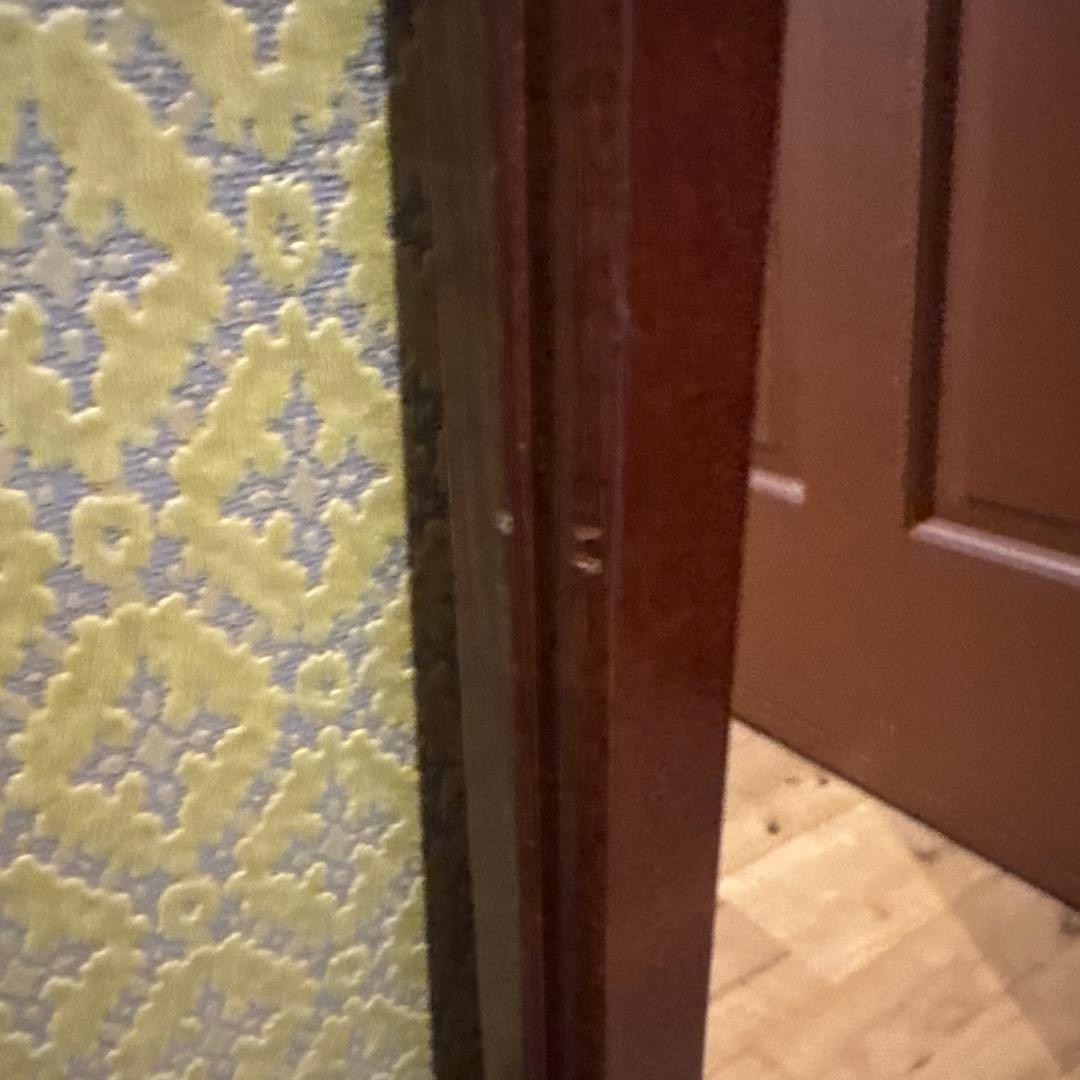 イタリア製 チーク材 ウォールミラー 壁掛け鏡 アンティーク ヴィンテージ