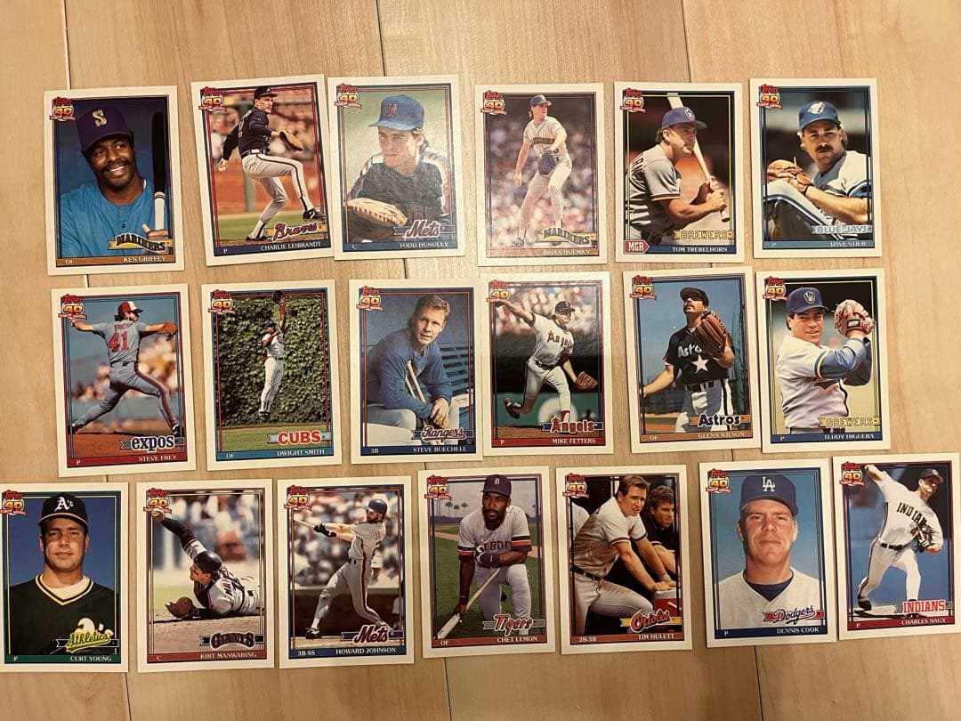 ゲームセンター・ゲームカード topps 40 years of baseball cards 1991 1991 Topps 40 Years of Baseball Ken Griffey Jr Mariners #790