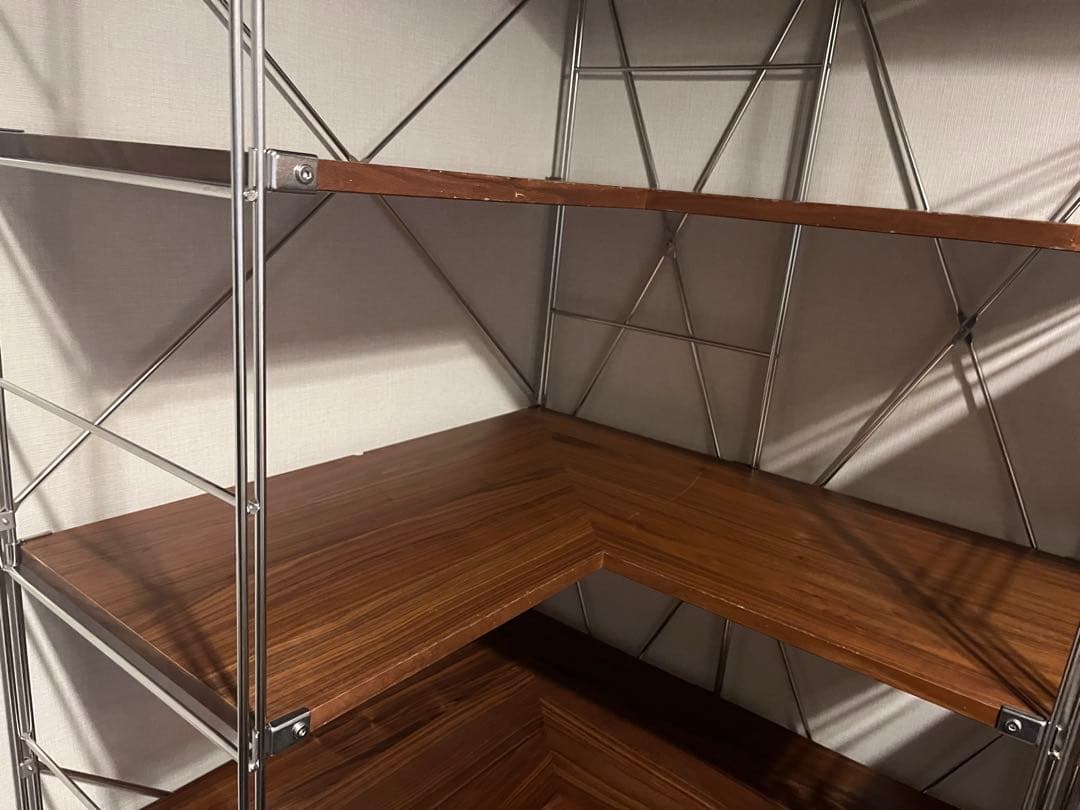 無印良品 ステンレスユニットシェルフ L字 4段セット - メルカリ