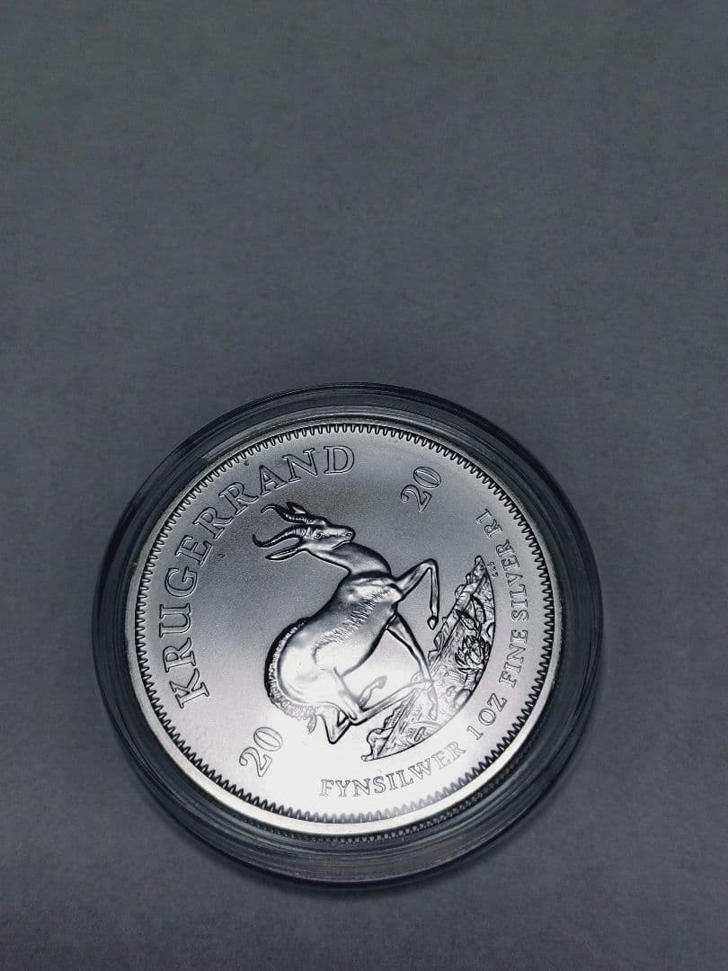 希少2020年 クルーガーランド 銀貨 1オンス コインケース付き - メルカリ