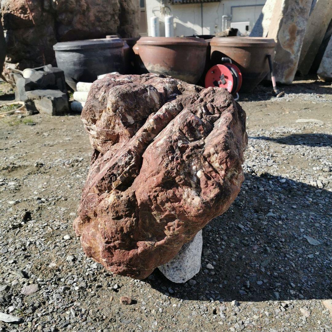 紅加茂石　117キロ　庭石　石　鑑賞石　庭　ガーデニング　置物　オブジェ