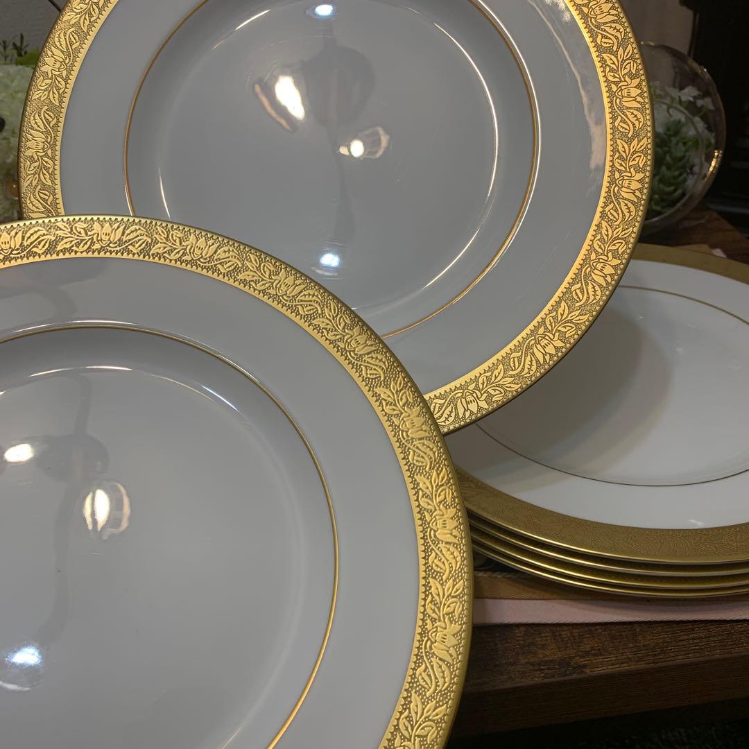 希少 ウェッジウッド アスコット 27cm ディナープレート 6枚 大皿