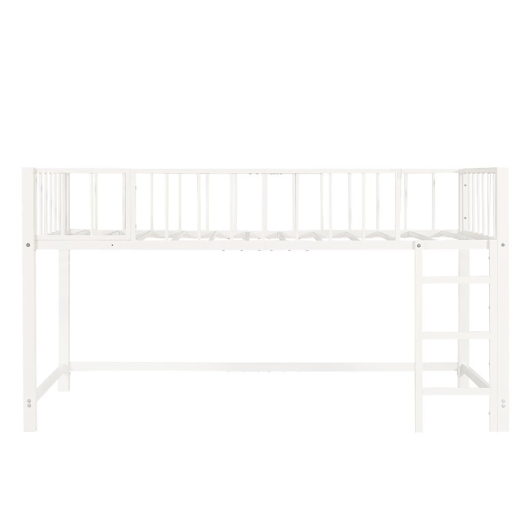 限定価格！ロフトベッド　シングル　高さ110cm　子供部屋に最適　WHITE