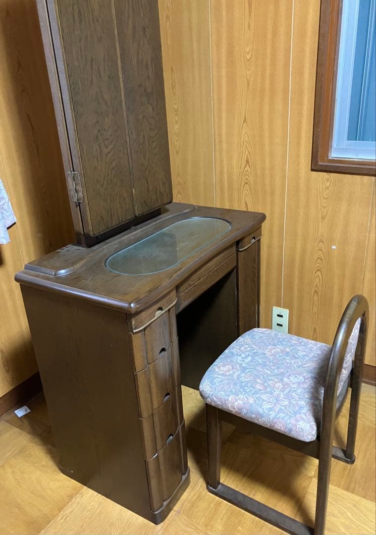 【稀少】三面鏡付き鏡台　ドレッサーのみ（椅子別売）