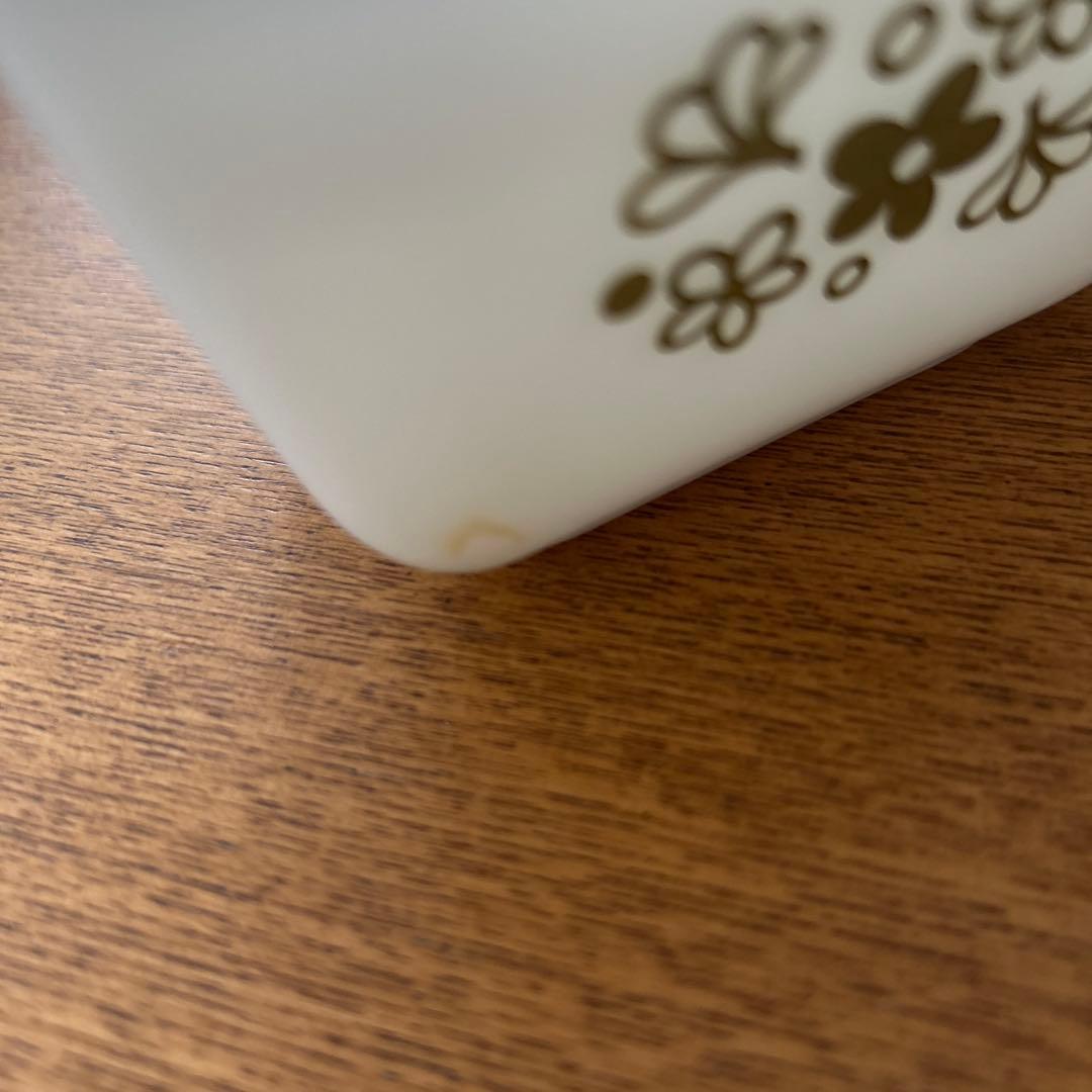 オールドPyrex花柄ガラス保存容器3個セット