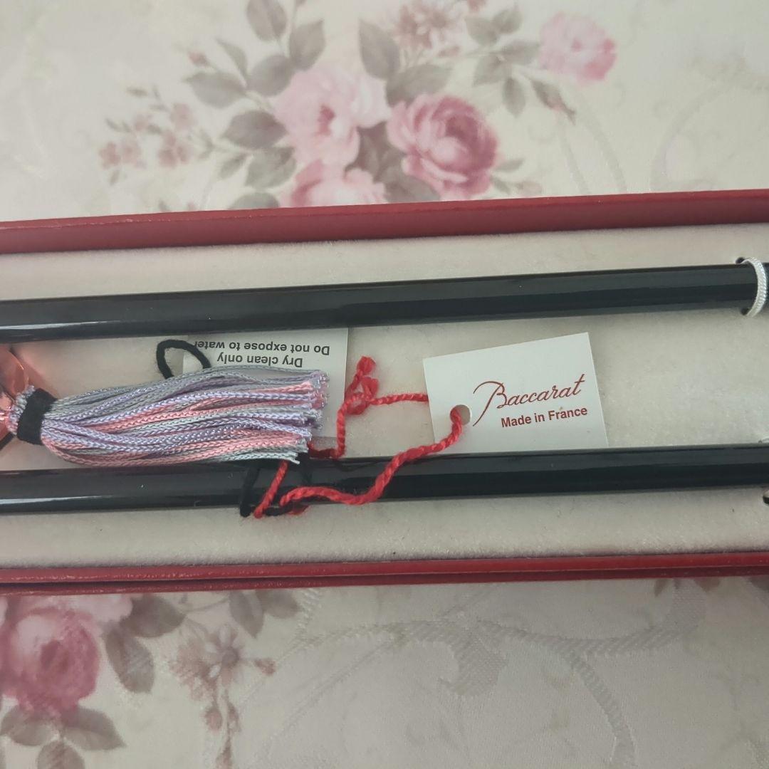 Baccarat バカラ　お箸 かんざし 髪飾り　着物　浴衣　和装　ドレス