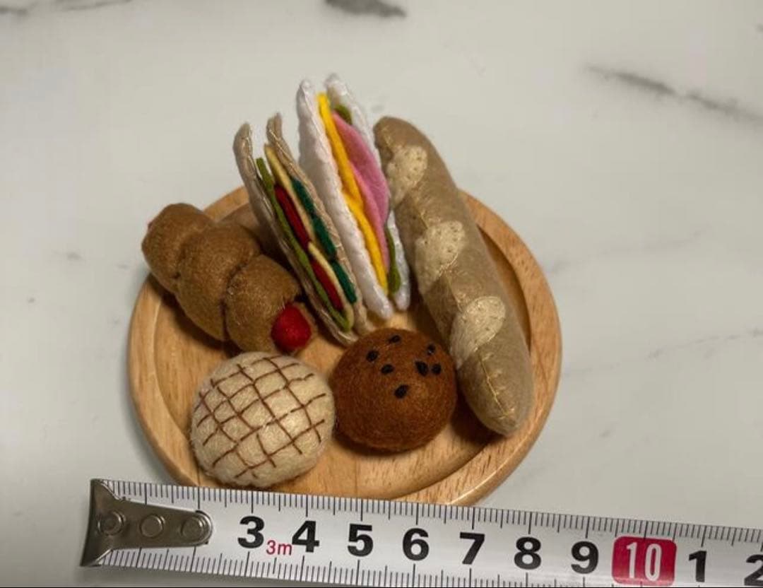 フェルト ミニチュアパン、サンドウィッチ