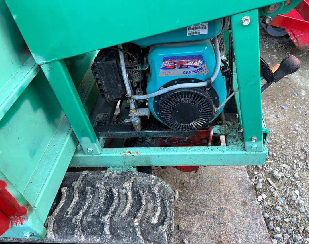 筑水キャニコムクローラー運搬車 BC40 4.2馬力 手動ダンプ積載400kg