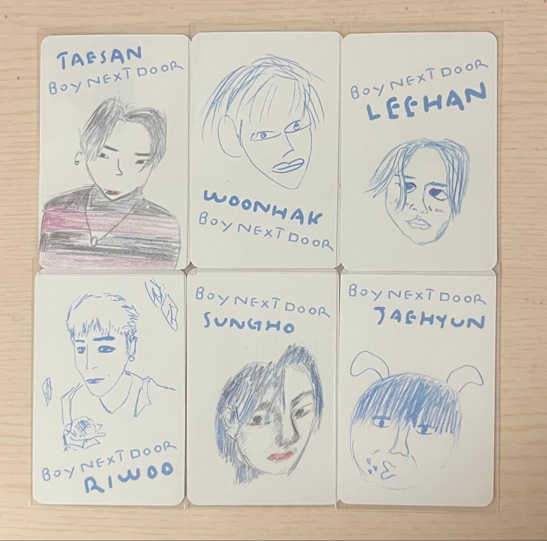BoyNextDoor トレカ セット ボネクド ボイネク 似顔絵 イラスト - メルカリ