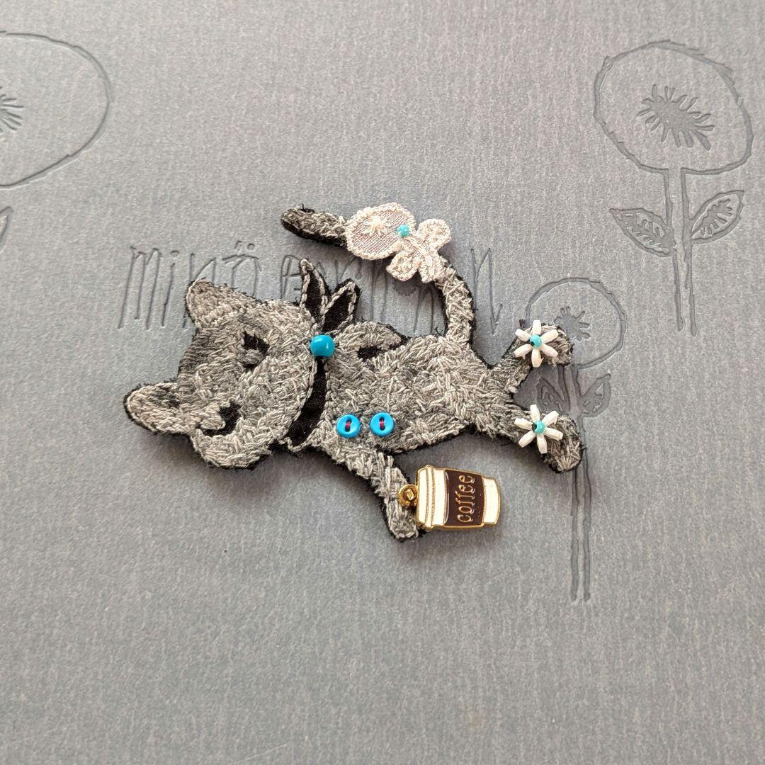 c 15 ミナペルホネンアクセサリー ブローチハンドメイド - メルカリ